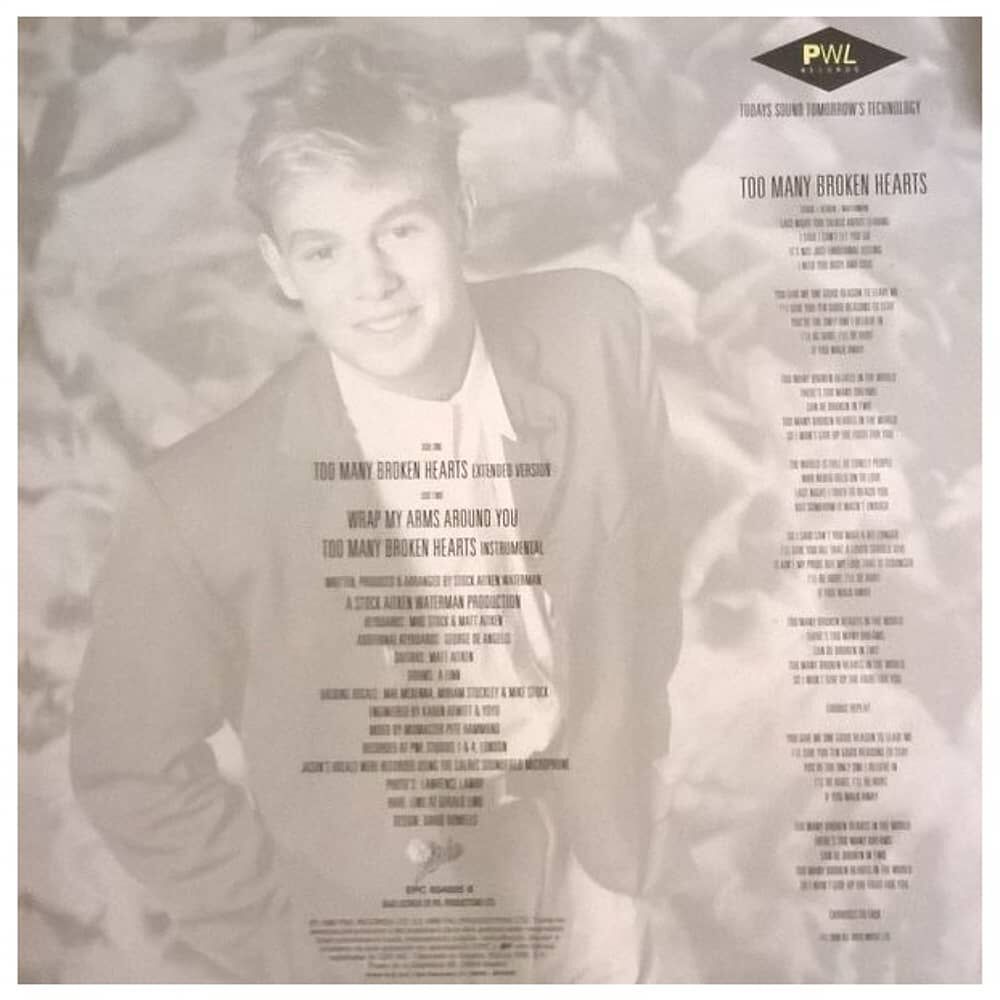Jason Donovan - Too Many Broken Hearts | 12" Maxi Single Usado image number 1.0