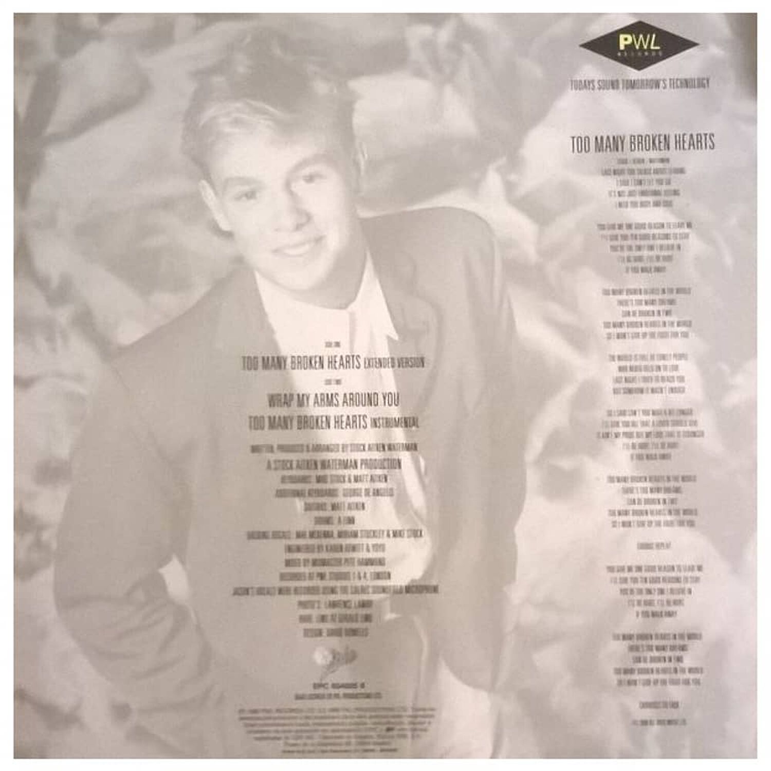 Jason Donovan - Too Many Broken Hearts | 12" Maxi Single Usado image number 1.0