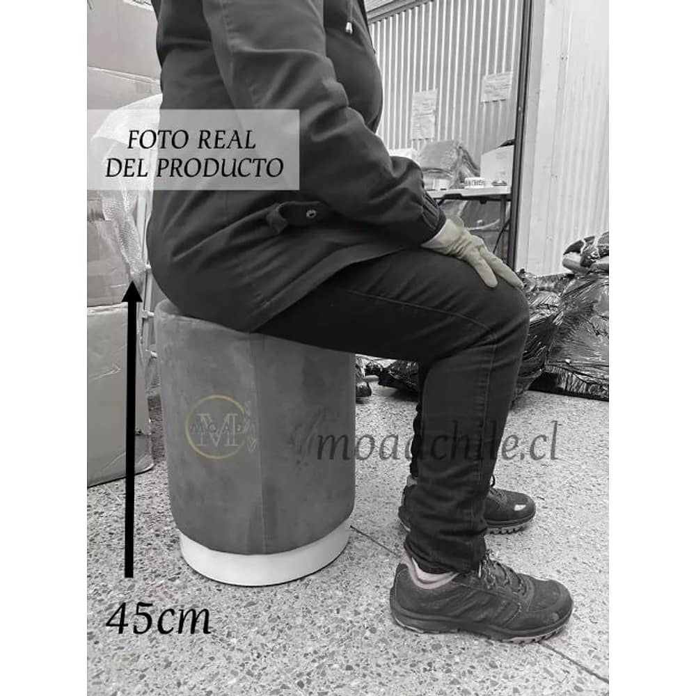 Puff Redondo Terciopelo Fancy image number 1.0