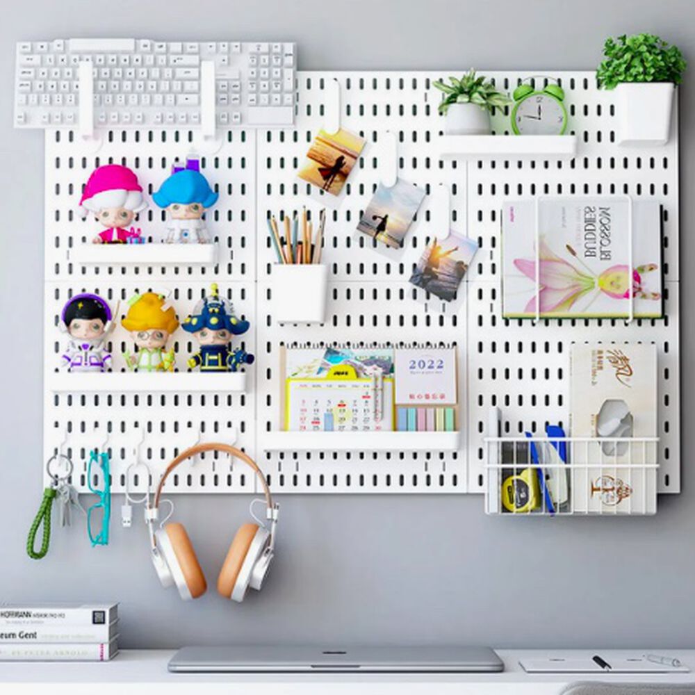 Organizador De Escritorio Pegado A La Pared Blanco image number 4.0