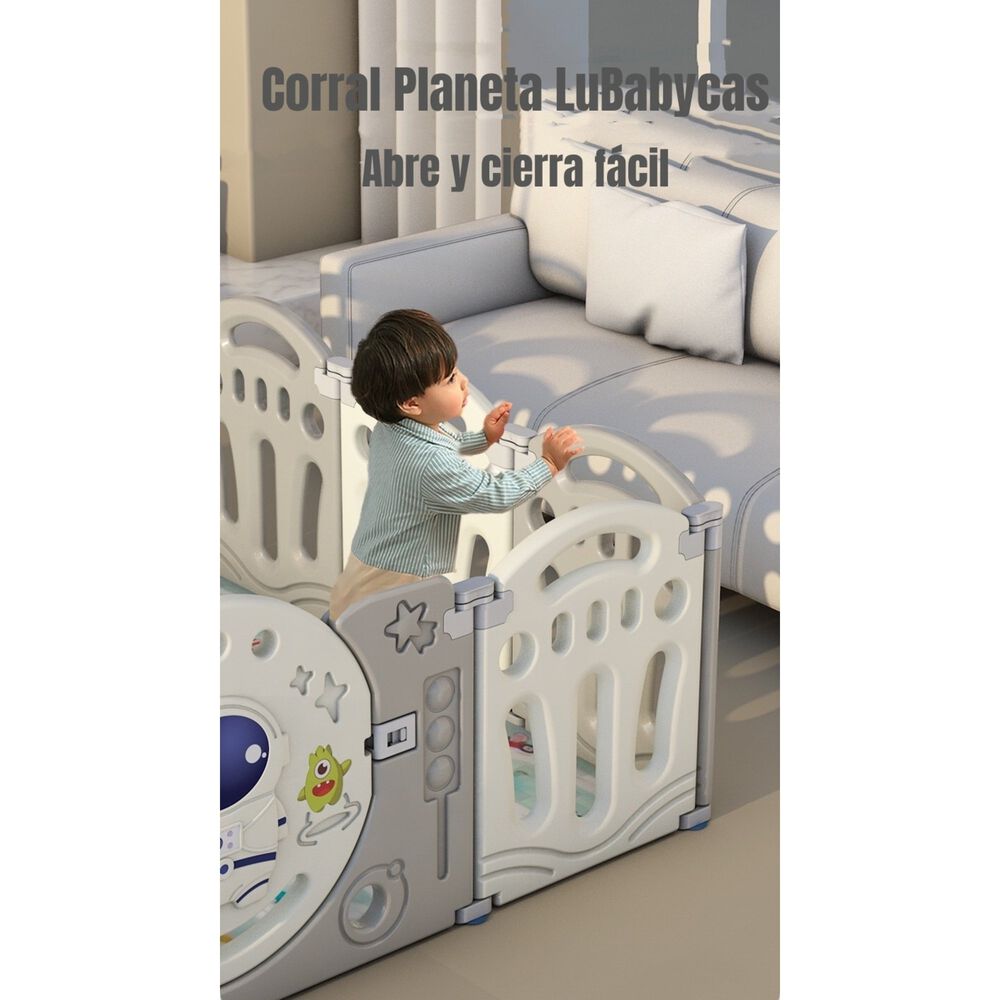 Corral Bebe Armado 191x199cm Con Accesorios Lubabycas image number 5.0