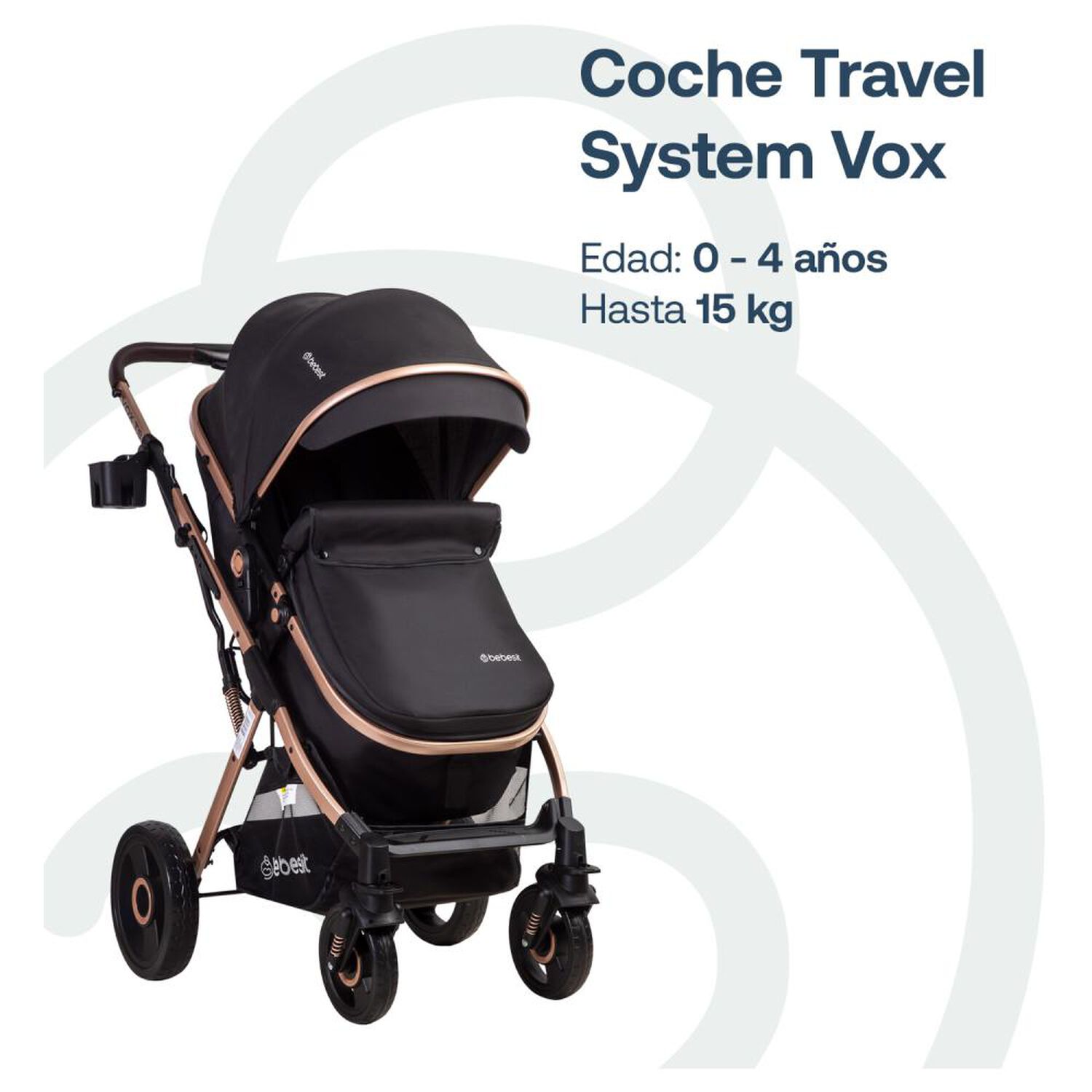 Coche Cuna Travel System Bebesit Vox Gold image number 2.0