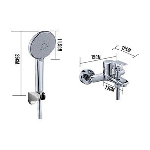 Kit Mezclador Monomando Grifo Y Ducha Para Ba&ntilde;o