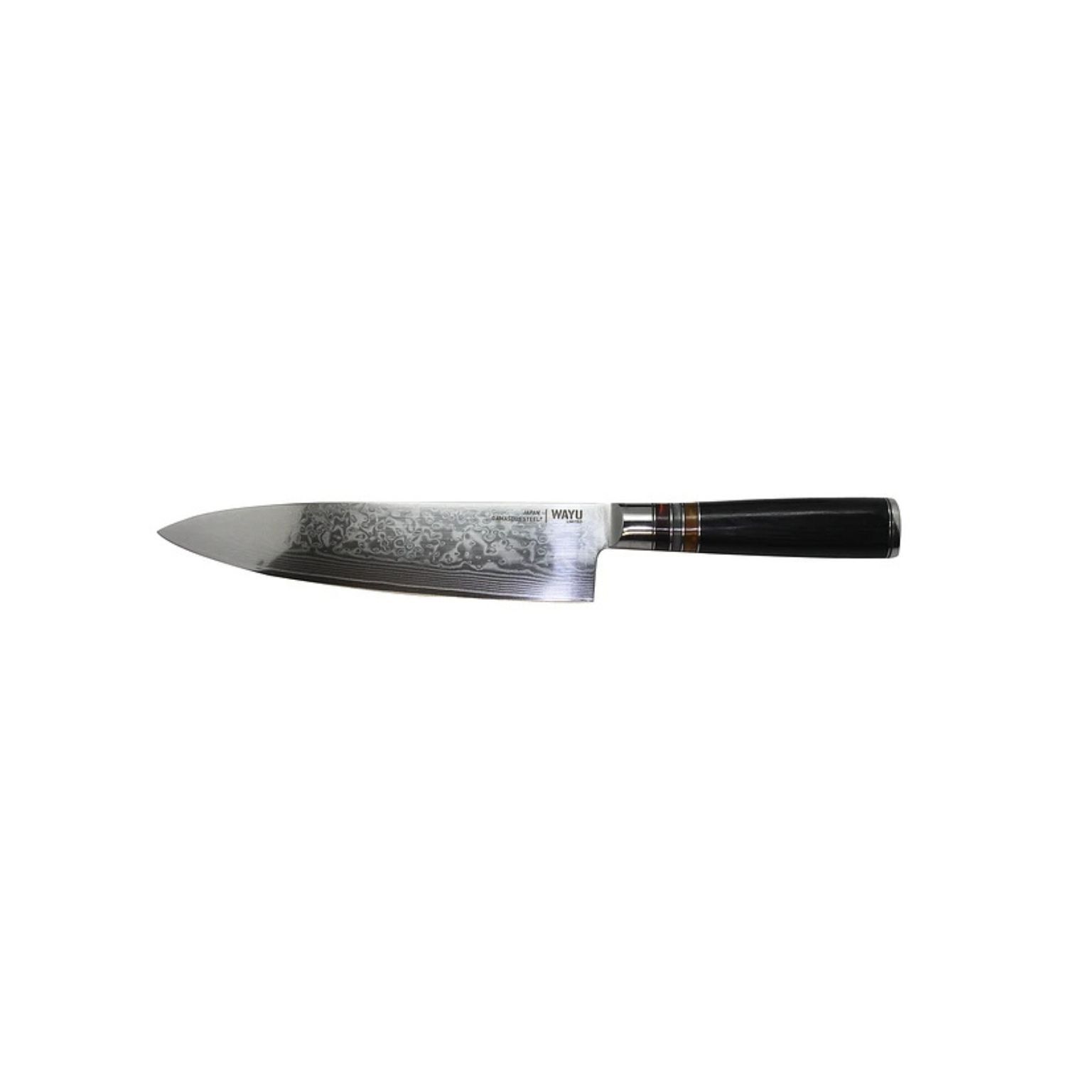 Cuchillo Damascus Black Pakka Wayu Limited 33cm Resistente image number 1.0