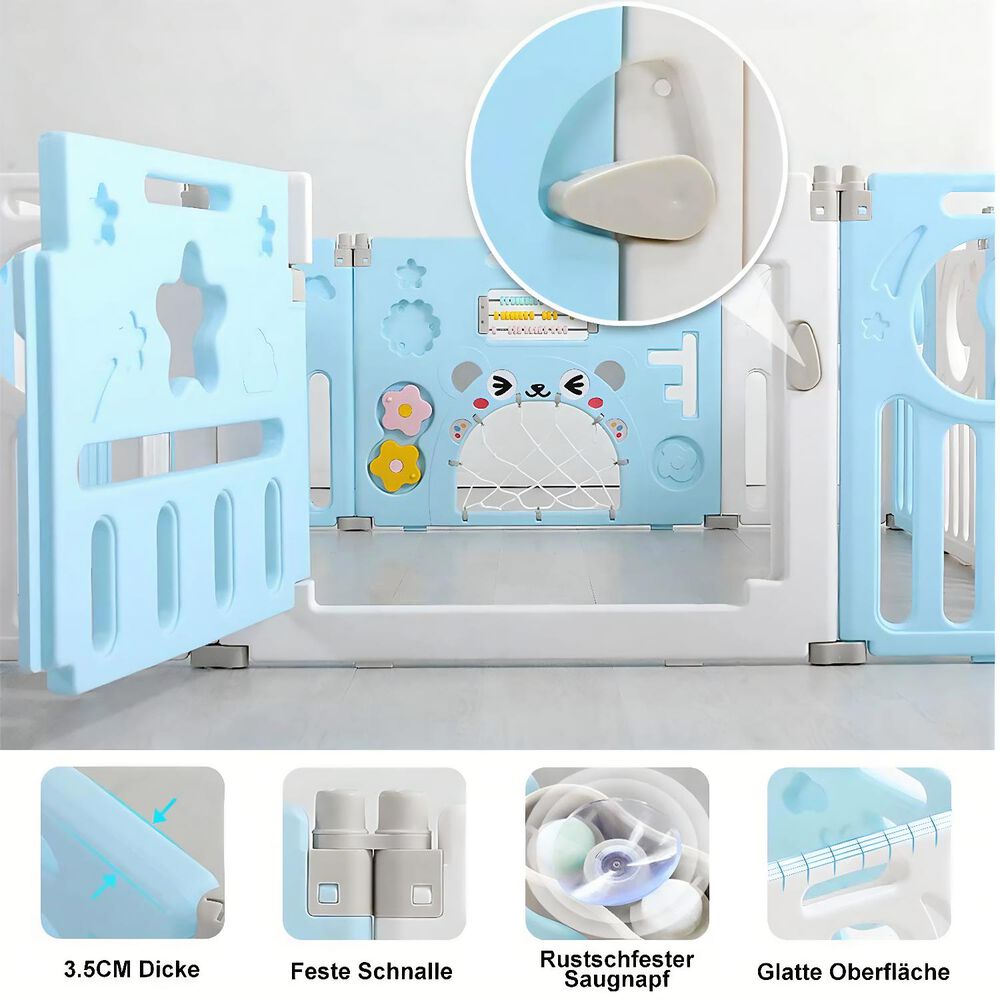 Corral De Seguridad Bebe Multiformas 12+2 Plegable Alfombra image number 4.0