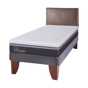 Cama Europea Cic Ortopedic Advance / 1.5 Plazas / Base Normal + Respaldo