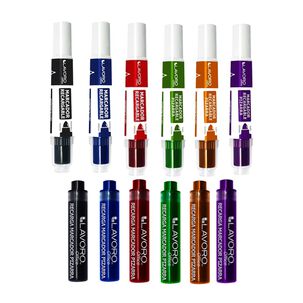 Set Plumones, Marcadores Recargables + Recargas. Lavoro