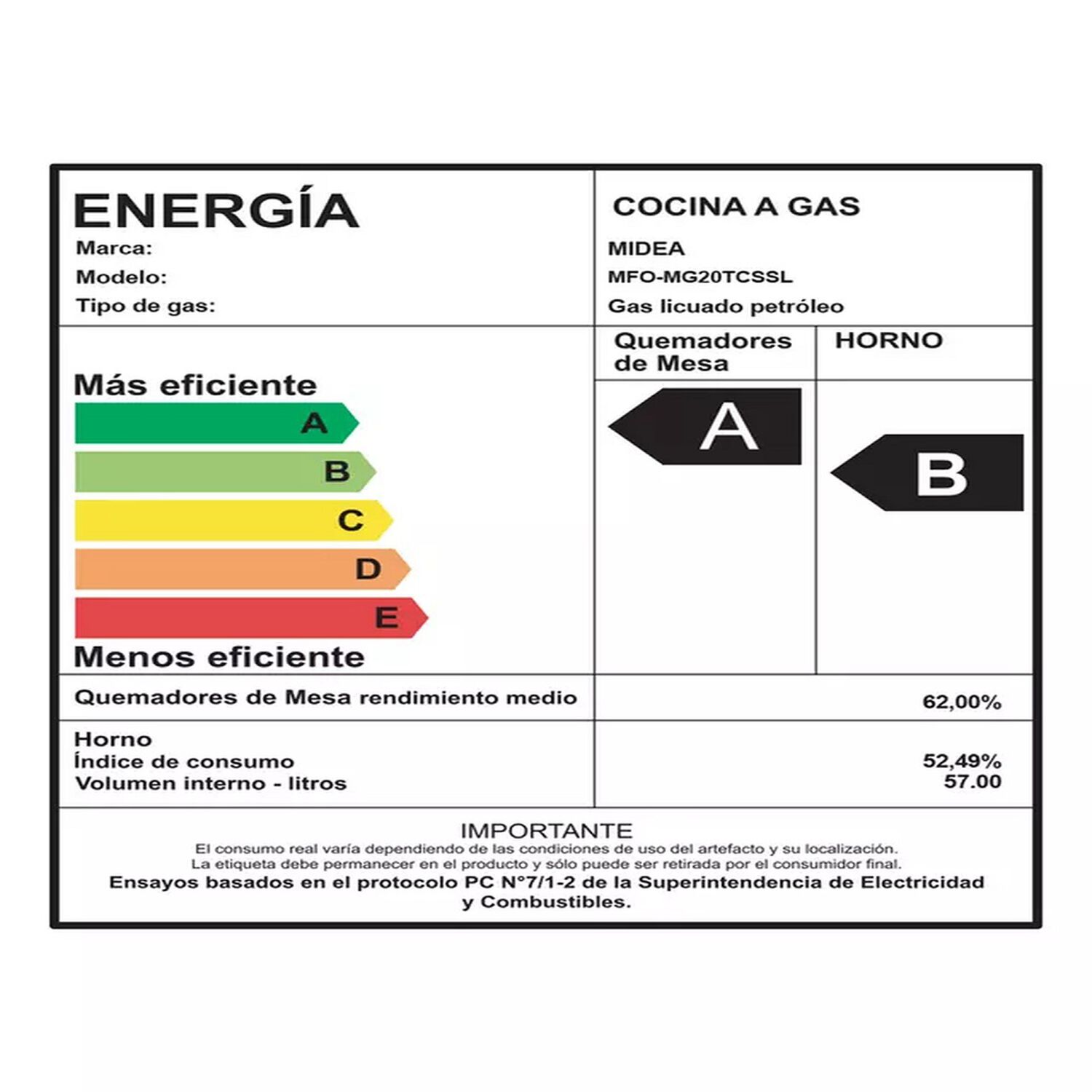 Cocina A Gas Midea 4 Quemadores Mfo-mg20tcssl image number 4.0