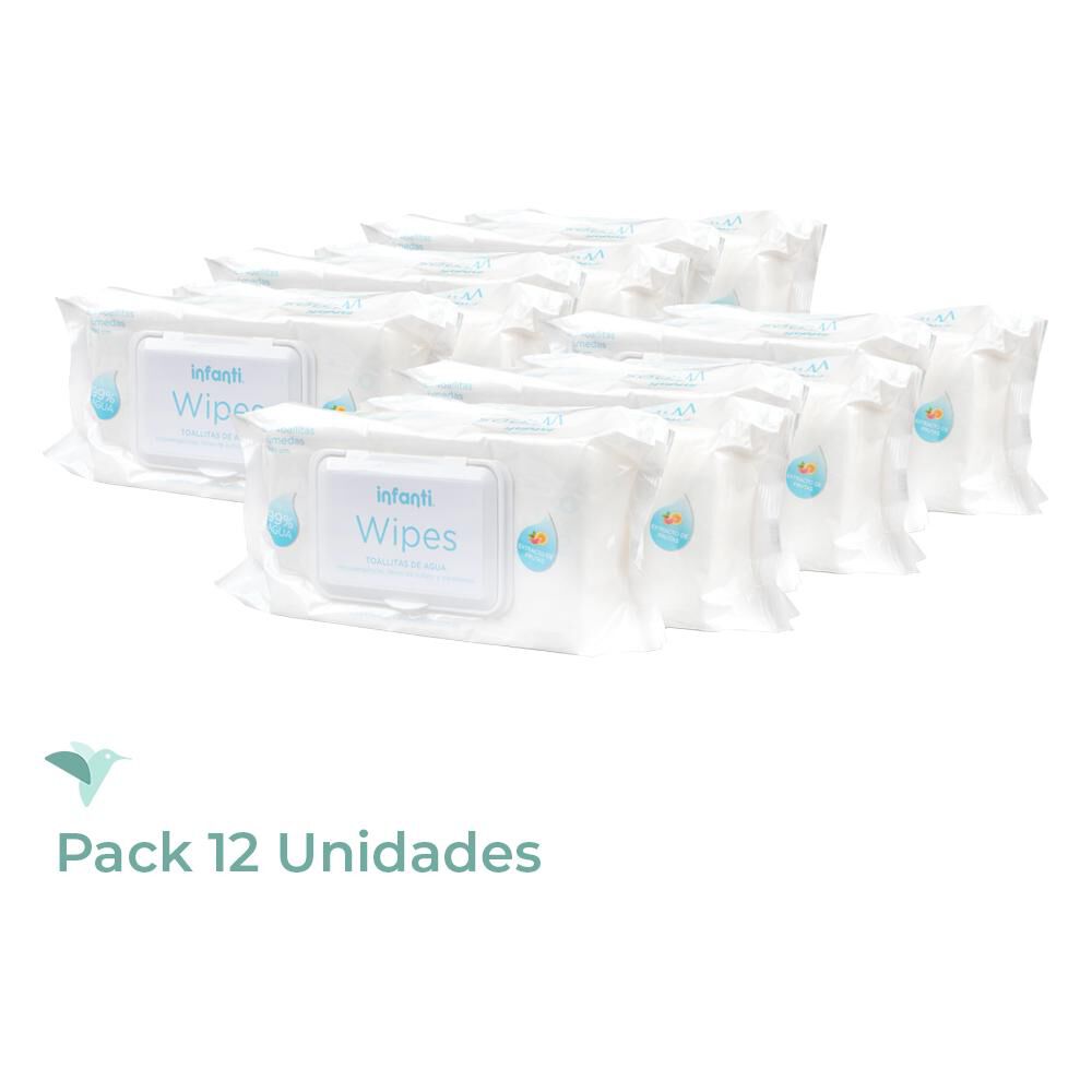 Caja 12 Paquetes De Toallitas De Agua Baby Wipes Infanti image number 0.0