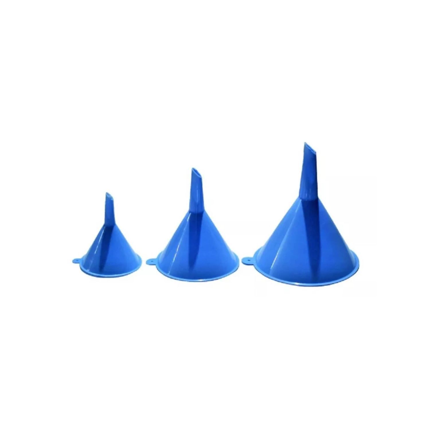 Pack 3 Embudos R&iacute;gidos Azul Para Cocina image number 0.0