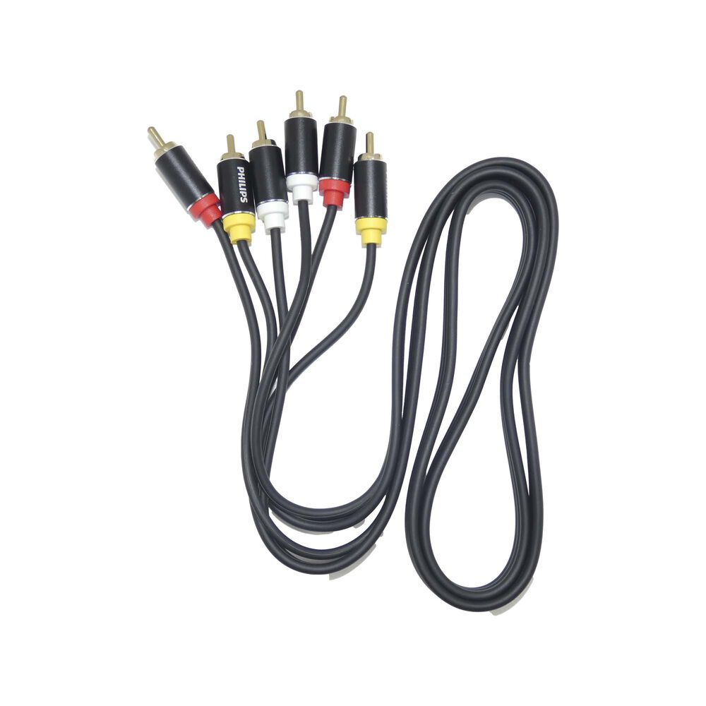 Cable Rca De Audio Y Video Stereo 1,2m Philips image number 2.0