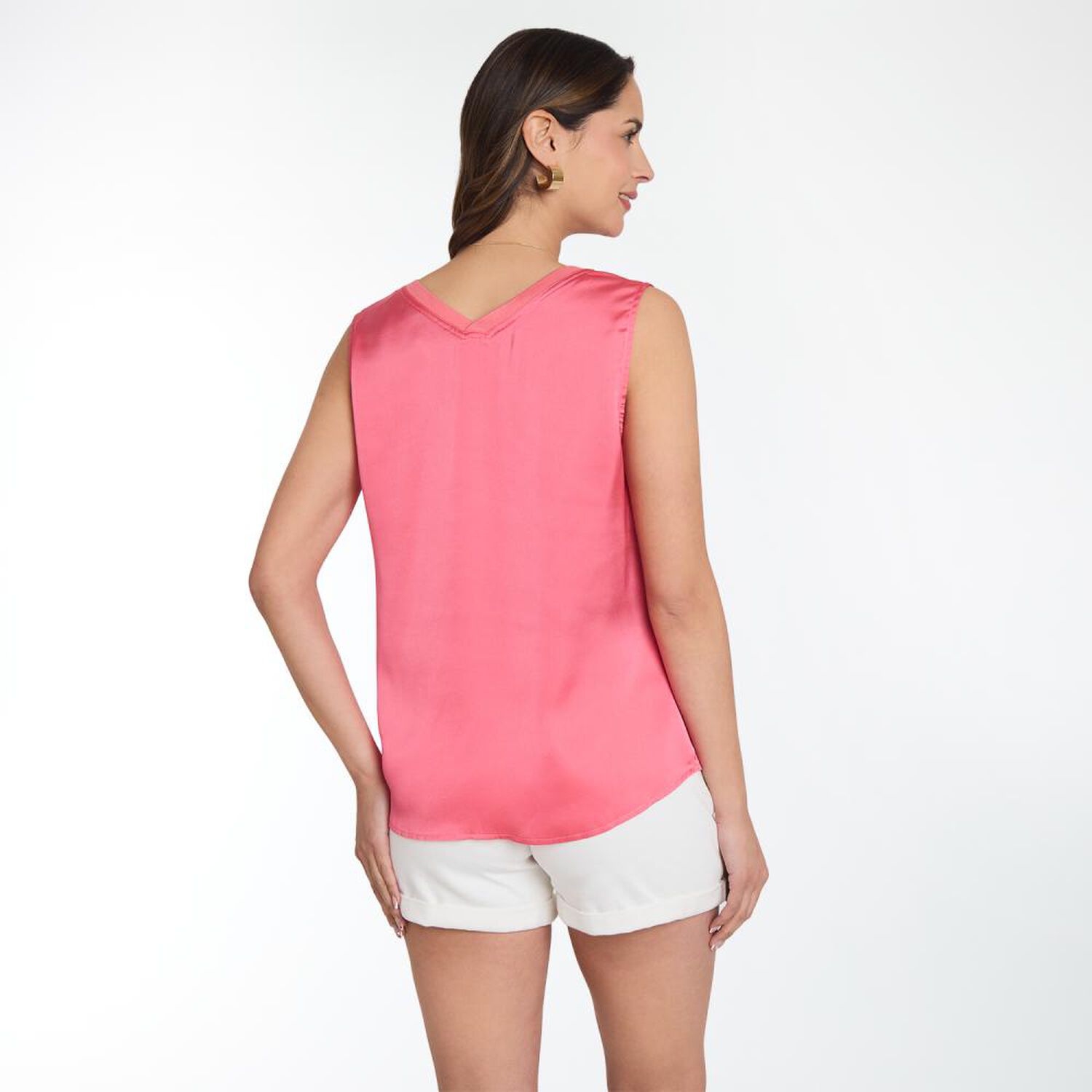 Blusa Regular Manga Corta Cuello V Mujer Kimera image number 3.0