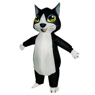 Disfraz Inflable De Gato Adulto Completo Halloween