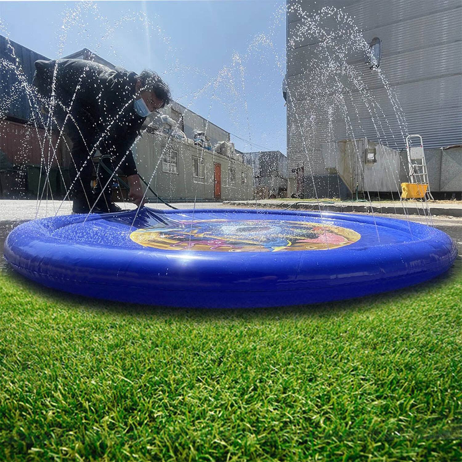 Alfombra De Agua Para Ni&ntilde;os Con Rociadores Dbg1259 image number 4.0