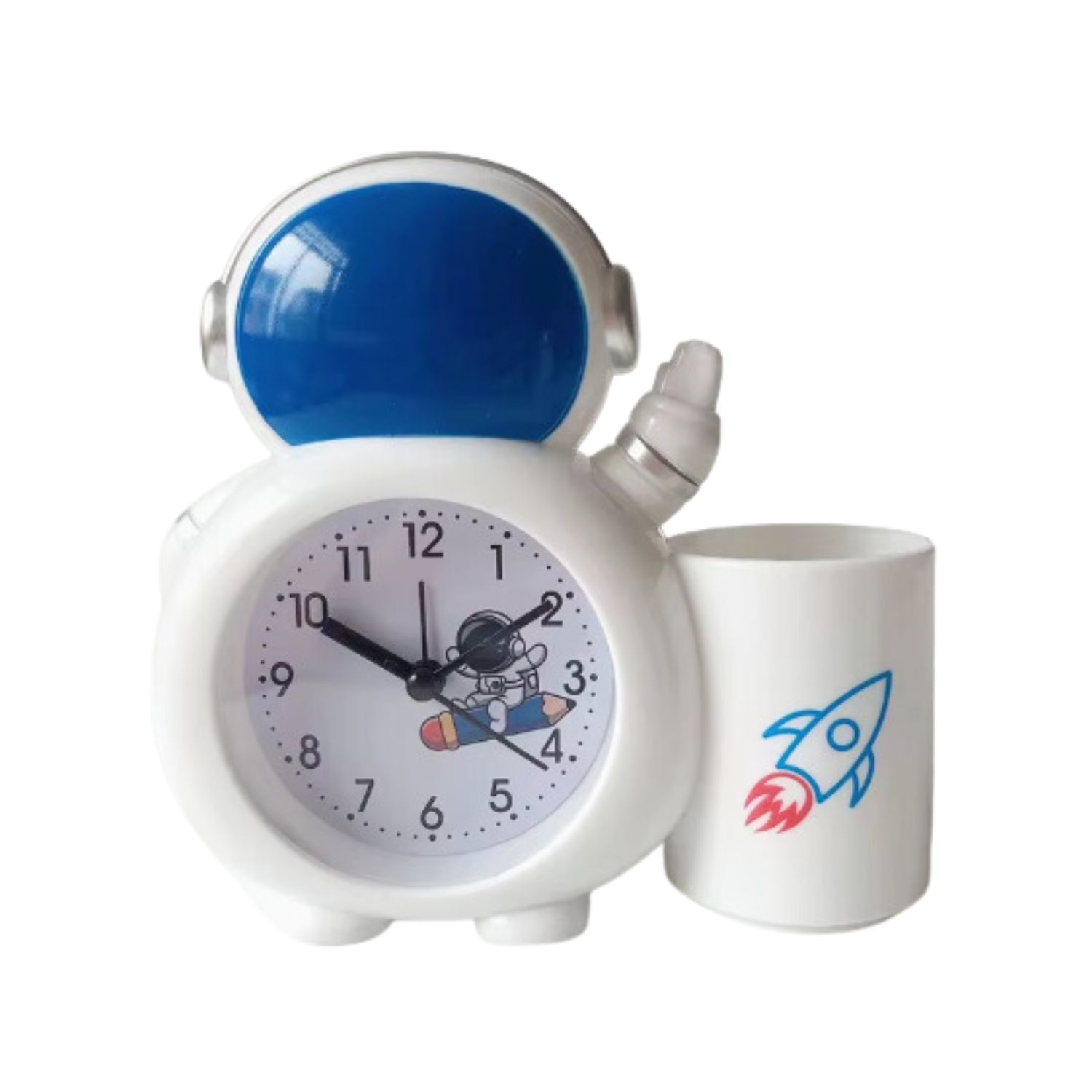 Reloj De Mesa Con Astronauta Despertador Brillante 14cm image number 0.0
