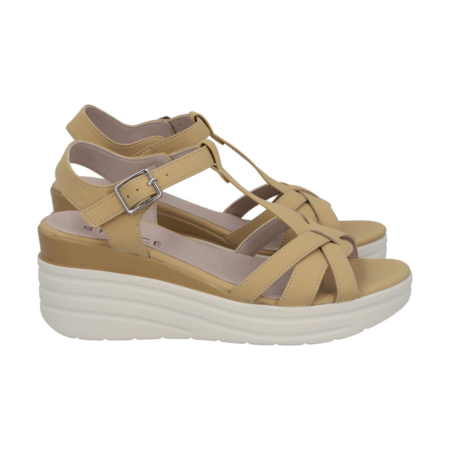 Sandalia Mujer Beige Plataforma Vesta Police image number 2.0