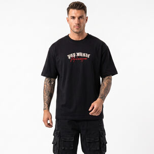 Polera Hombre Relaxed Fit Urbana Dise&ntilde;o Estampado Rappers