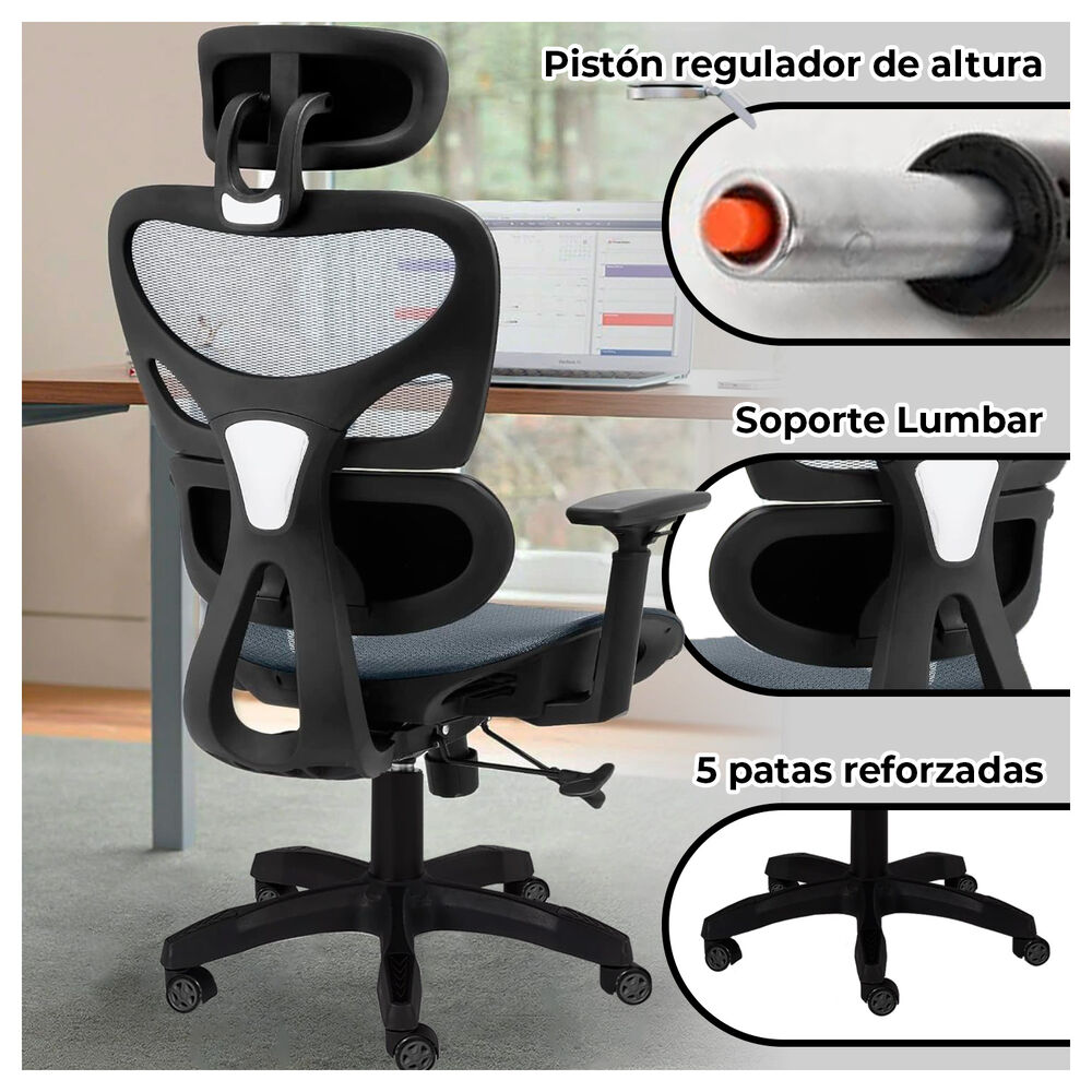 Silla Ejecutiva Ergon&oacute;mica Comodidad Y Dise&ntilde;o Moderno image number 1.0