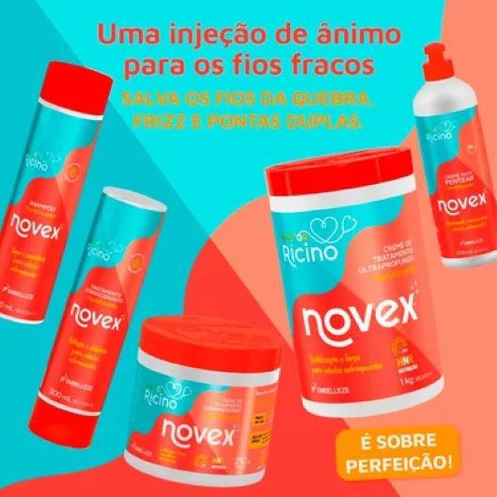 Shampoo Doctor Ricino 300ml Novex image number 2.0
