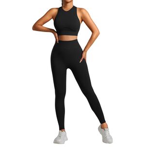 Conjunto Push Up Tiro Alto Sin Manga