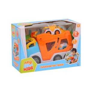 Transportador Con 2 Autos Y 1 Figura Happyline