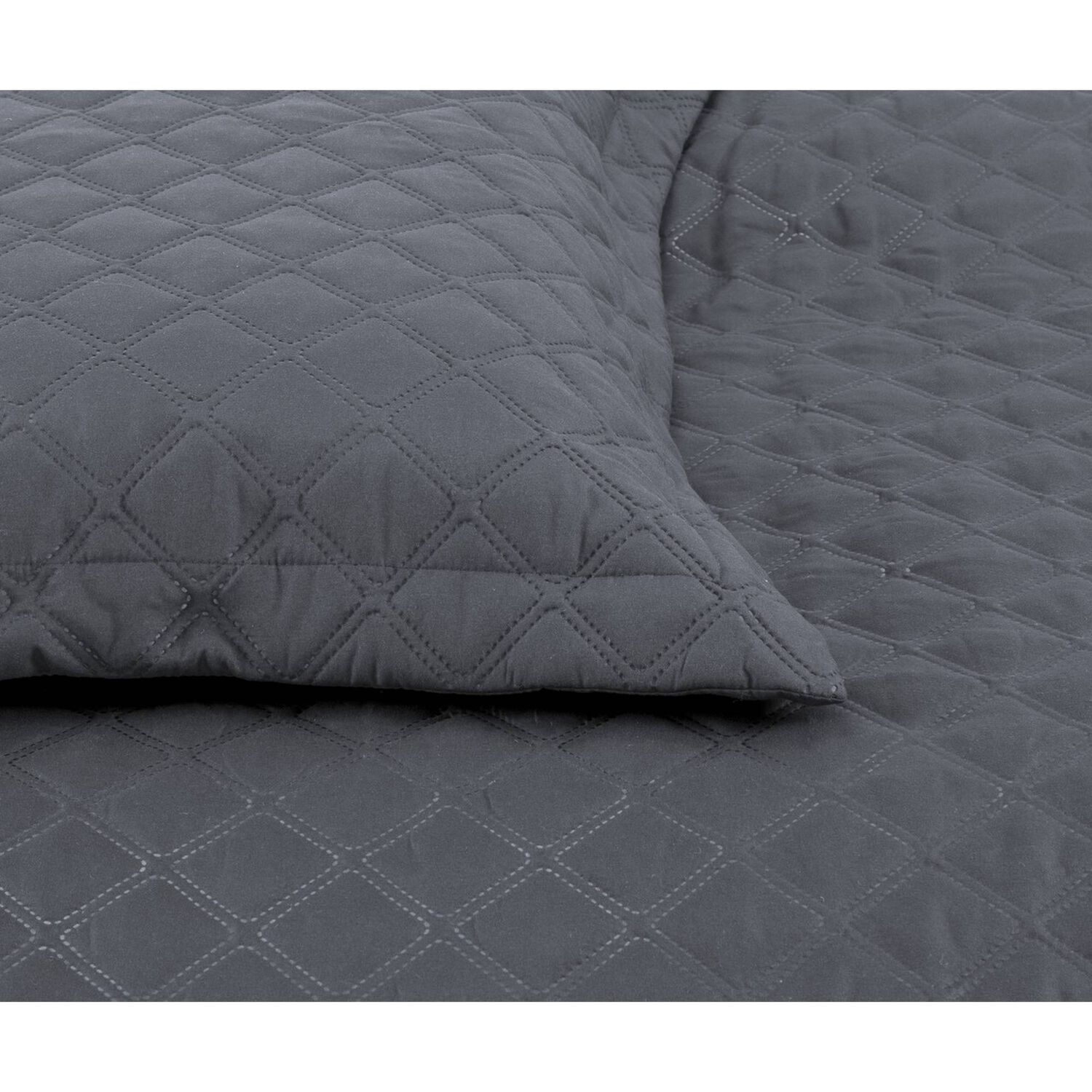 Quilt Andes Liso Gris 2 Plazas image number 3.0