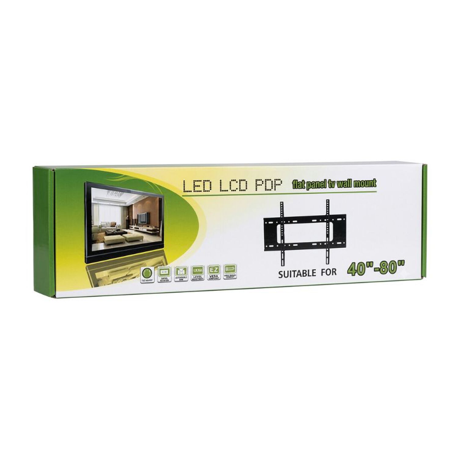 Soporte Tv Pared Fijo 40 A 80 Pulgadas Led Lcd Inclinable Kt03 image number 3.0