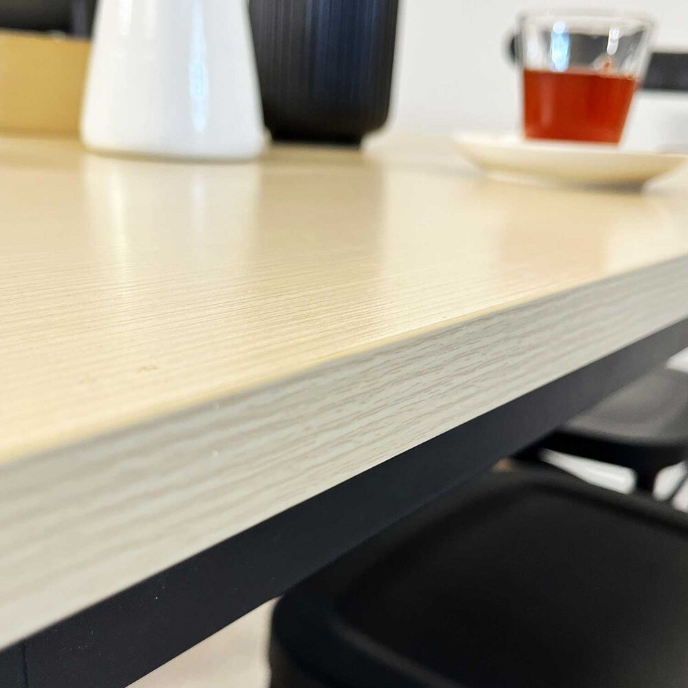 Juego De Comedor New York + 4 Sillas Crossback Retro Negras image number 4.0