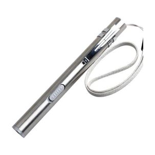 Linterna Tipo Lapiz Led 2 En 1 Aluminio Medico Recargable Usb De Bolsillo Para Ojos