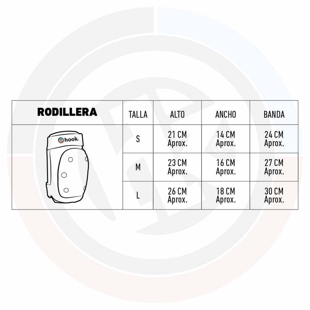 Rodilleras Hook 407 Black L image number 3.0