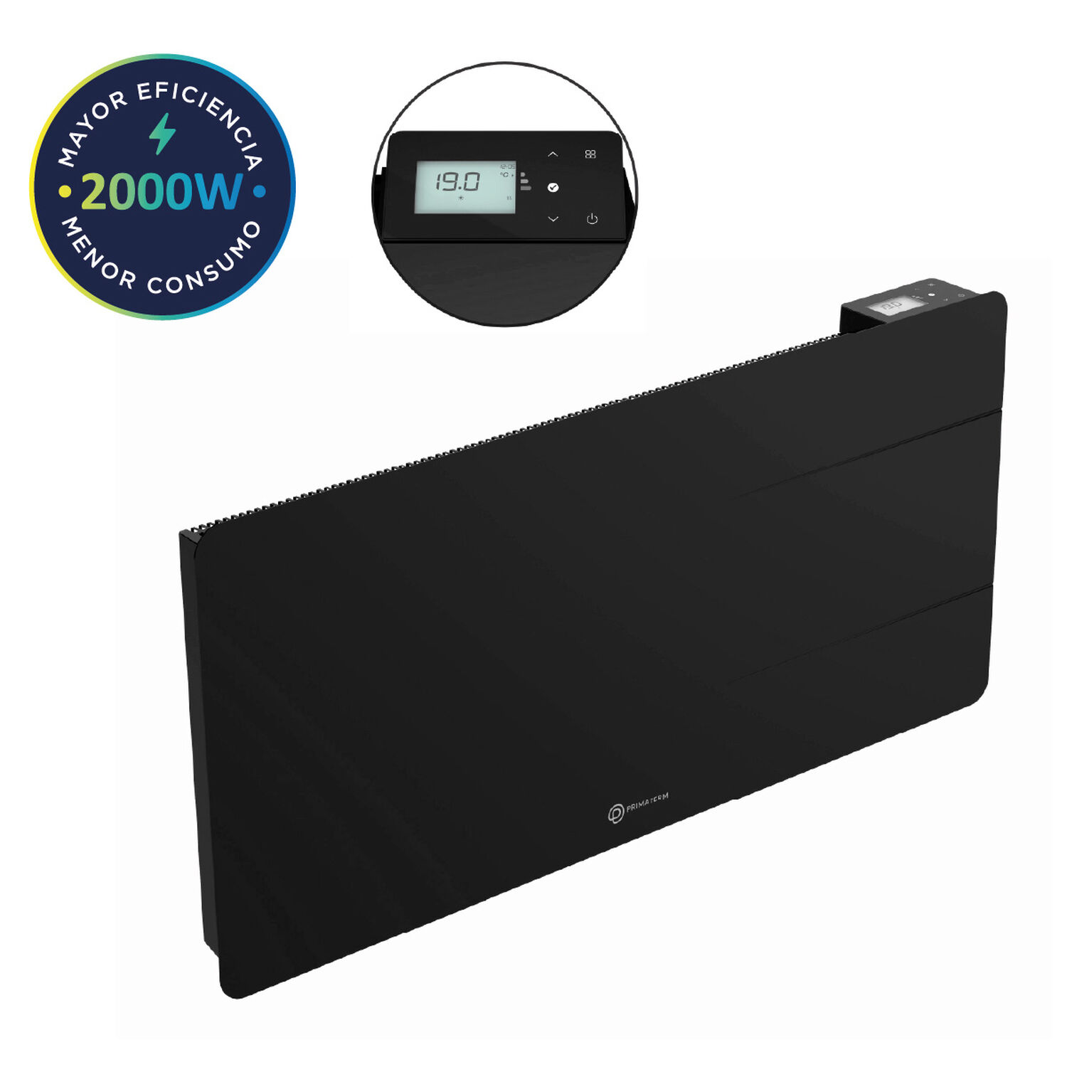 Estufa Radiador Calefactor &Oacute;nix Cer&aacute;mico Wifi Antracita 2000w Primaterm image number 2.0