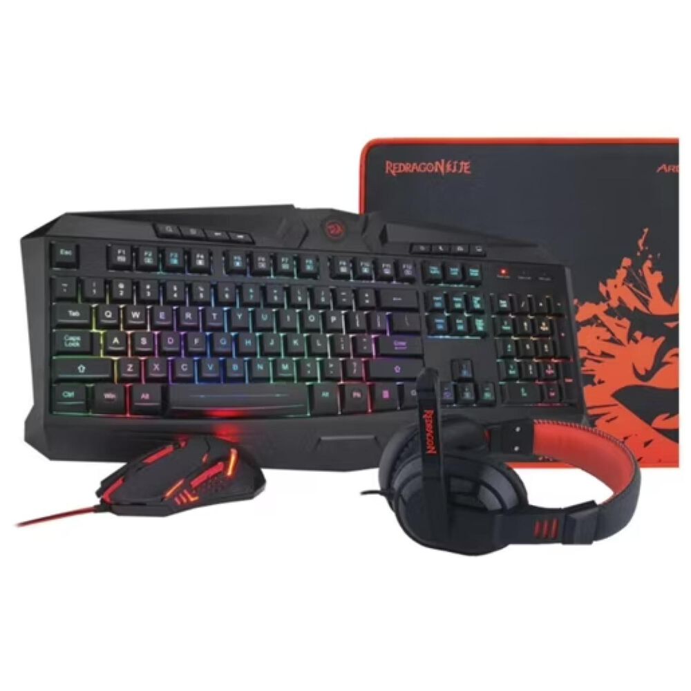Kit Gamer 4en1 Audifono Teclado Mouse Mousepad S101 Redragon image number 5.0