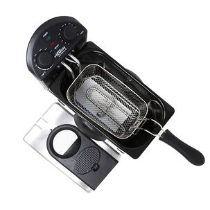 Freidora El&eacute;ctrica 3l Acero Inoxidable Aceite 2000w