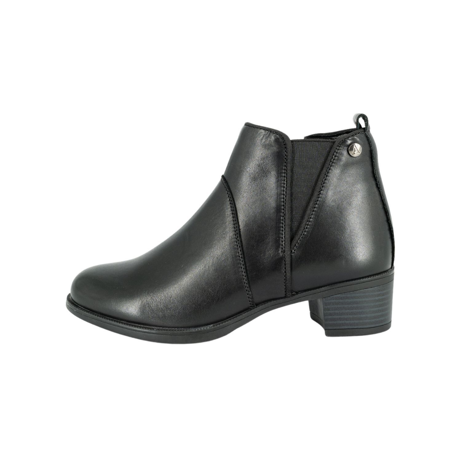 Botin De Cuero Lady Negro Alquimia image number 1.0