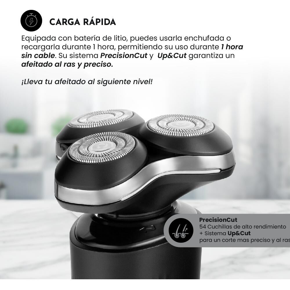 Máquina De Afeitar Siegen SG-7205 Uso Húmedo/Seco 4D y Carga Rápida image number 5.0