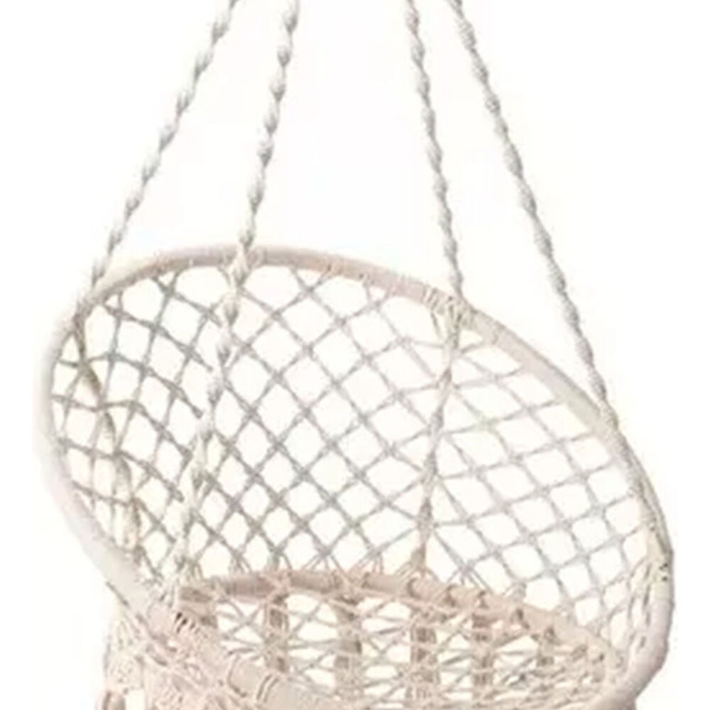 Silla Colgante Terraza Columpio Hamaca Macrame Hogar Jardin image number 1.0