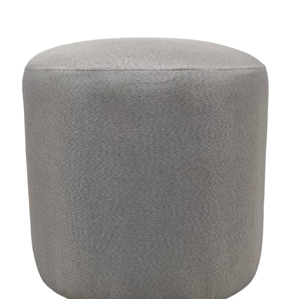 Pouf Redondo Lino Gris Claro image number 1.0