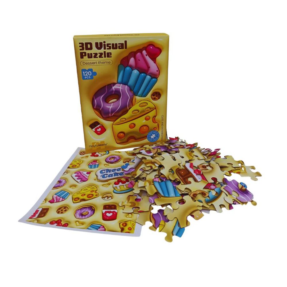Puzzle 3d Cheese Cake 120 Piezas image number 3.0