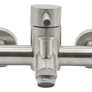 Monomando Llave Grifo Tina Ducha Modelo Fiorenzo Marca Stretto Acero Inoxidable Ss304 Satinado Con Ducha De Mano