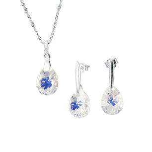 Conjunto Encanto Cristal Genuino Aurora Boreal