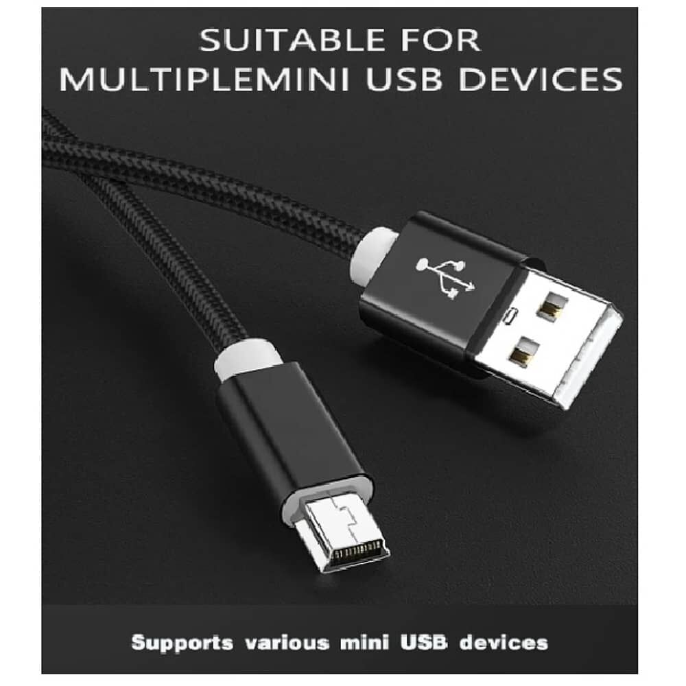 Cable De Carga Y Datos Usb Normal A Usb Mini V3 Transferencia R&aacute;pida Usb 3.0 A Usb Mini image number 2.0