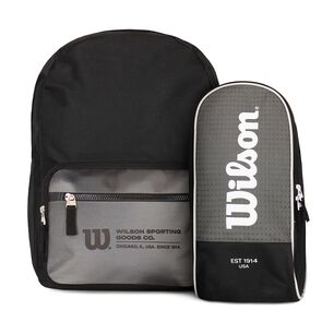 Pack Wilson Mochila Portland + Botinero Manchester Negro-gris