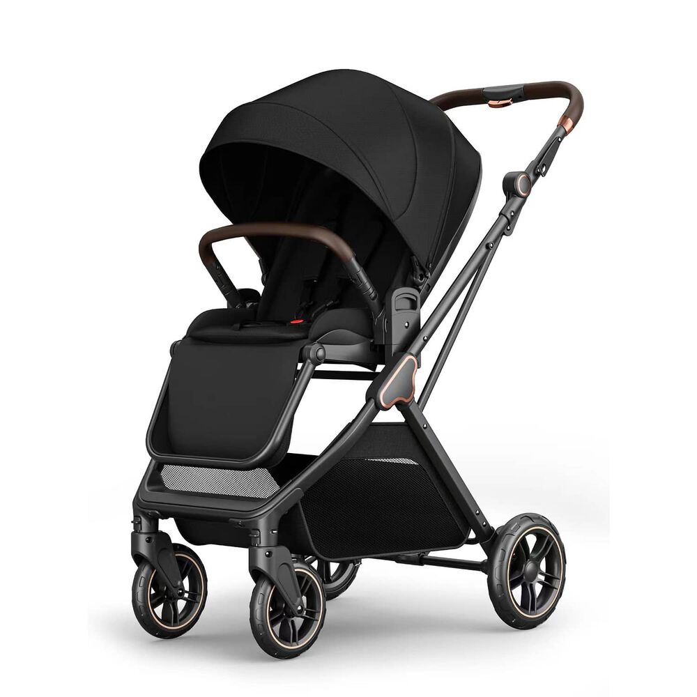 Coche De Paseo Modo Apego Y Panor&aacute;mico Lubabycas Negro image number 0.0