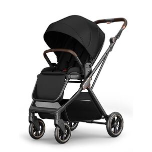 Coche De Paseo Modo Apego Y Panor&aacute;mico Lubabycas Negro