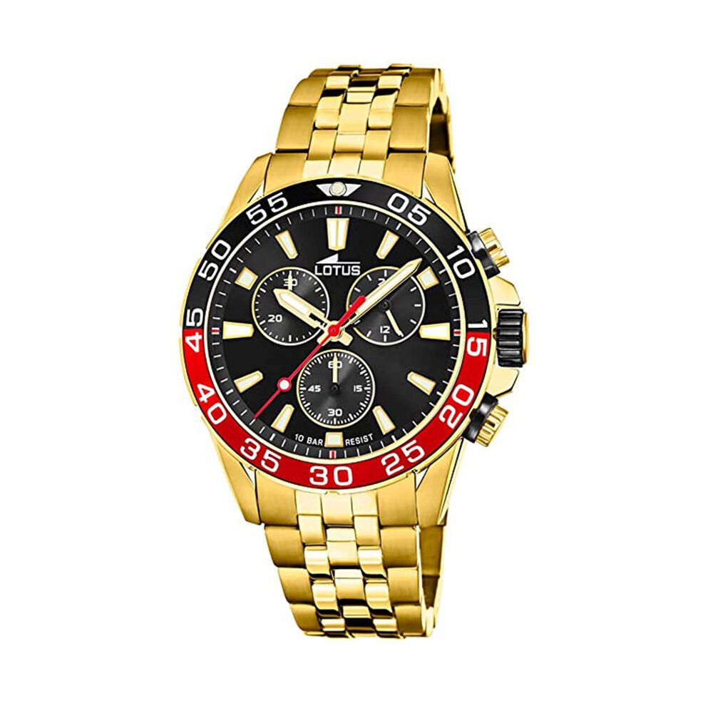 Reloj 18769/4 Lotus Negro Hombre Crono Deportivo image number 0.0
