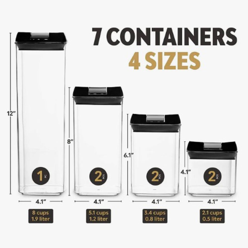 Set De 7 Contenedores Hermeticos De Plastico image number 4.0