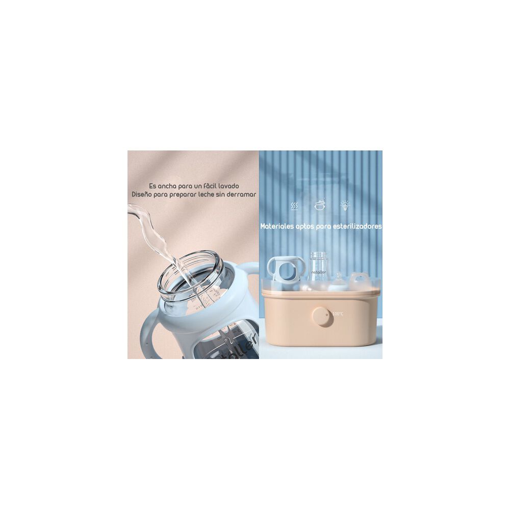 Mamaderas Con Chupetes Y Protector Lubabycas Rosada image number 4.0
