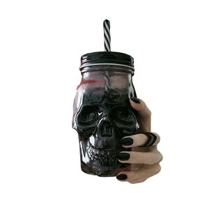 Jarro Cervecero Calavera Negra Halloween (estoykuku)