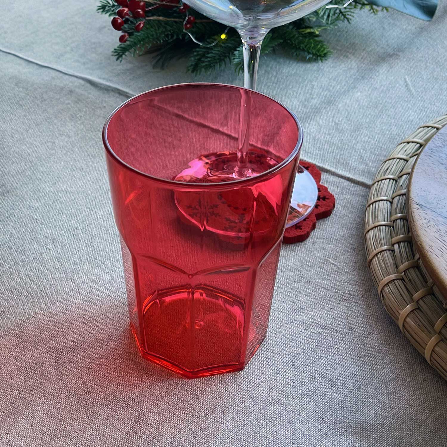 Vaso 400 Ml Rojo Ou image number 1.0