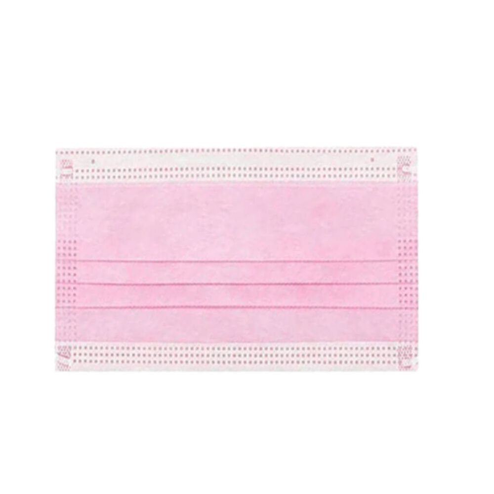 Mascarilla Desechable 3 Pliegues Mascarillas De 50 Unidades Color Rosa image number 2.0